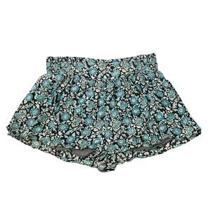 Free People blue floral shorts size XL